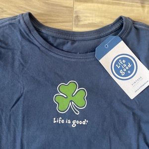 NWT Life is Good - Shamrock T-shirt
